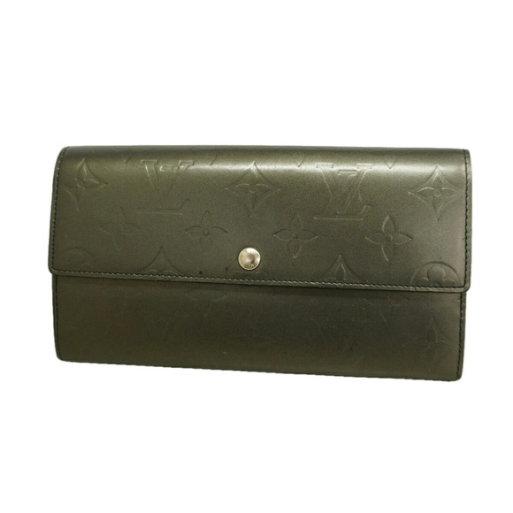 LOUIS VUITTON Accessories - Louis Vuitton Monogram Mat Long Wallet Pochette Portemonnaie Credit M65172 No...